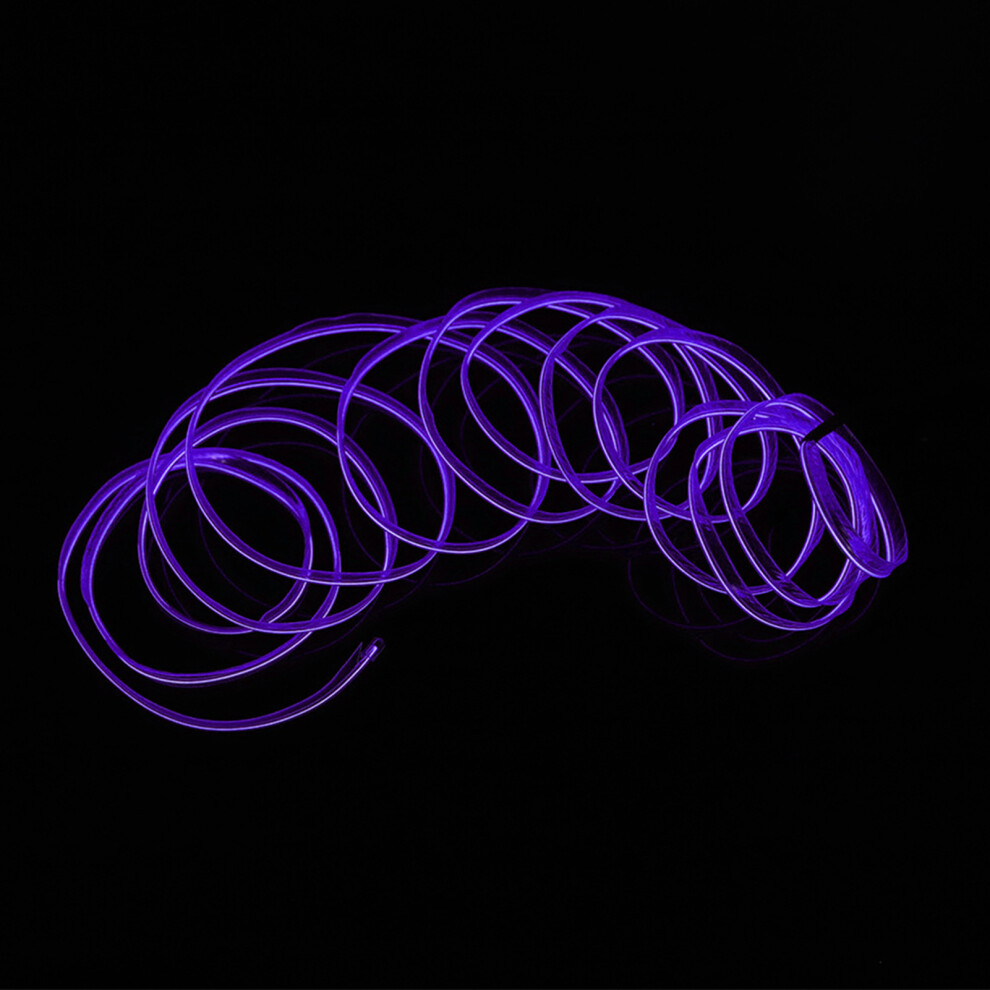 Car Decorative Strip Interior Ing Auto Led El Cold Lamp Modification Parts 4 Meterspurple Light 8021323916122