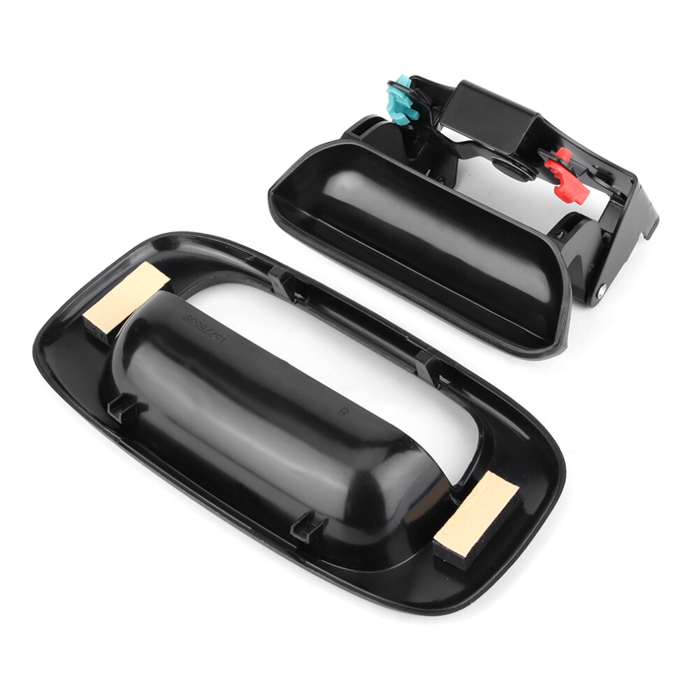 Rear Tailgate Handle With Bezel Trim Kit Set Fit For Chevrolet Silverado 15997911 Black 7891323921669