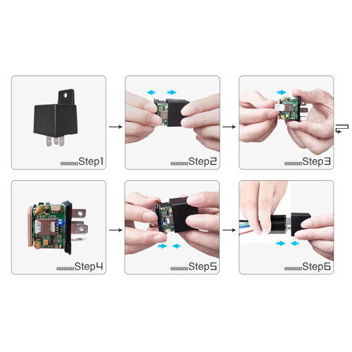 Global Version Relay GPS Tracker Rear Time GSM Locator Anti-theft Cut off Fuel Power System Function 1