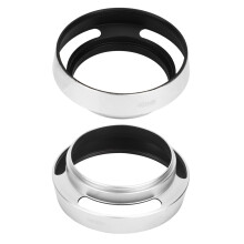 2Pcs Aluminium Alloy Hollow Out Lens Hood 46 mm for Leica Camera Silver