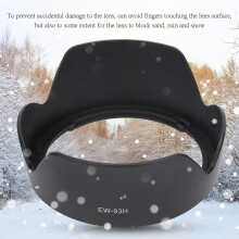 2 pcs EW-63II Plastic Camera Lens Hood Replacement for Canon EF 28-105mm 28mm f/1.8 USM