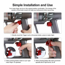 1pc Trigger Lock Power-Taste Zubehör Fit Für Dyson V6 V7 V8 V11 V10 Staubsauger Haushalts Reinigung