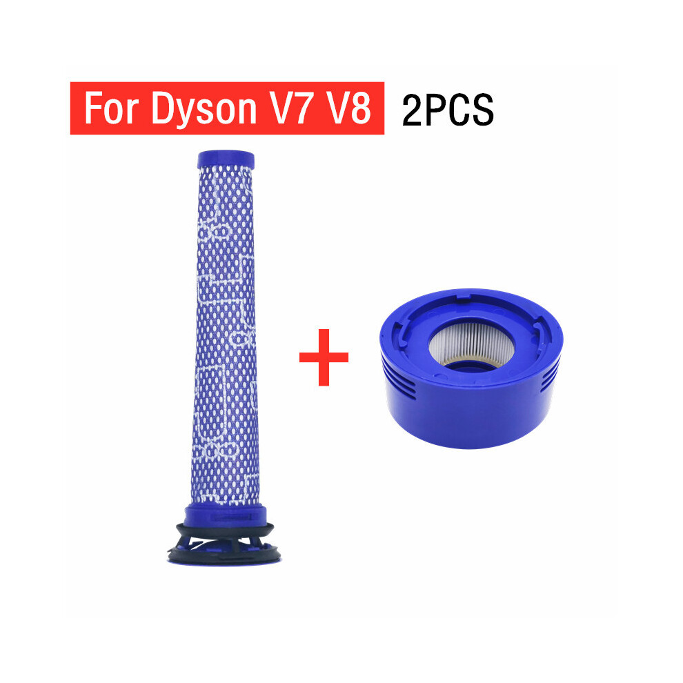 Kit Pre-Filtro + Post-Filtro Adatto Per Aspirapolvere Dyson V7 V8, Accessori Di Ricambio Per Pre-Filtro