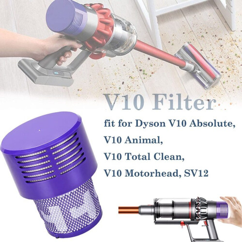 (Paars pak 2) Geschikt voor Dyson V10-filter 2