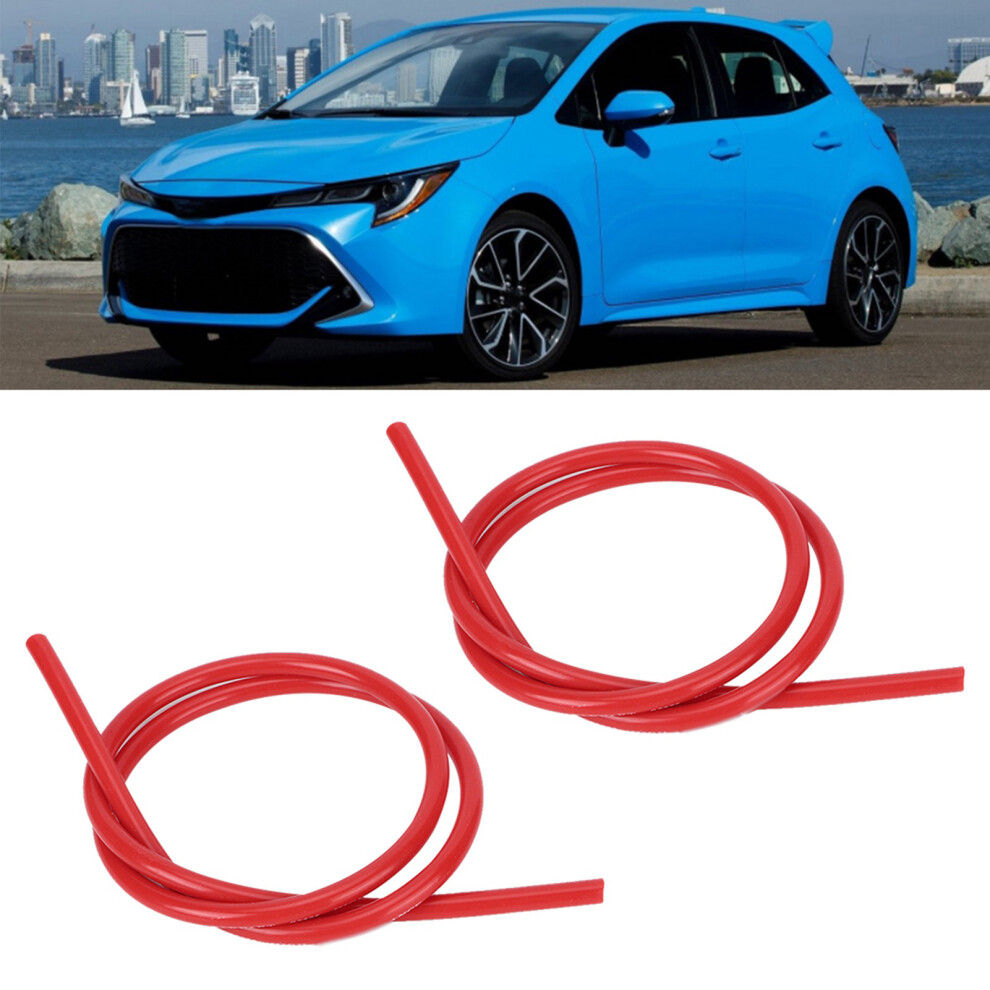 2 Pcs Ignition Wire 8Mm Silicone Silicon Carbide Core Ignition Wire 1M Longred 9381323925678
