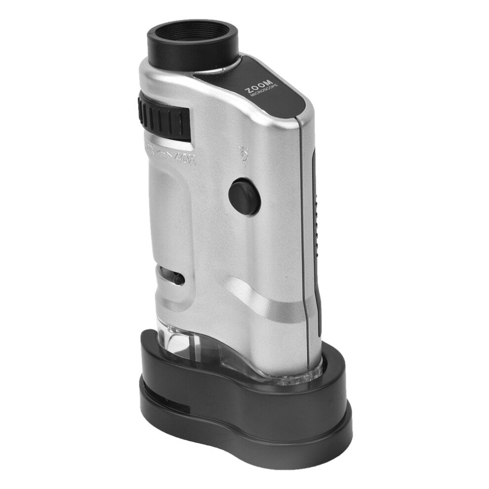 Multifunctional 20-40X Microscope LED Magnifier Loupe Magnifying Glass for Observing