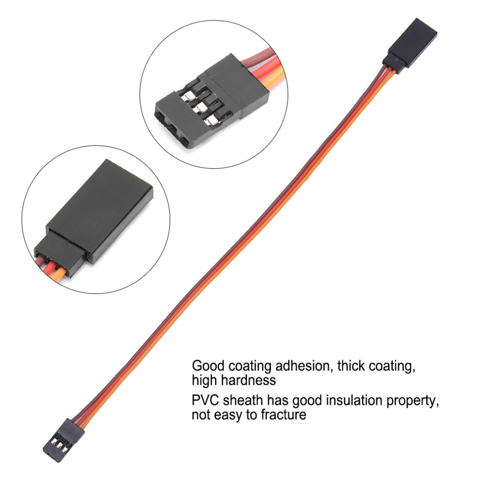 10Pcs Jr Male To Female Servo Extension Lead Wire Cable For Rc Futaba500mm 5071323926556