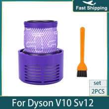 (2PCS)Washable Replacement Filters Fit For Dyson V10 SV12 Cyclone Animal Absolute Total Clean Vacuum