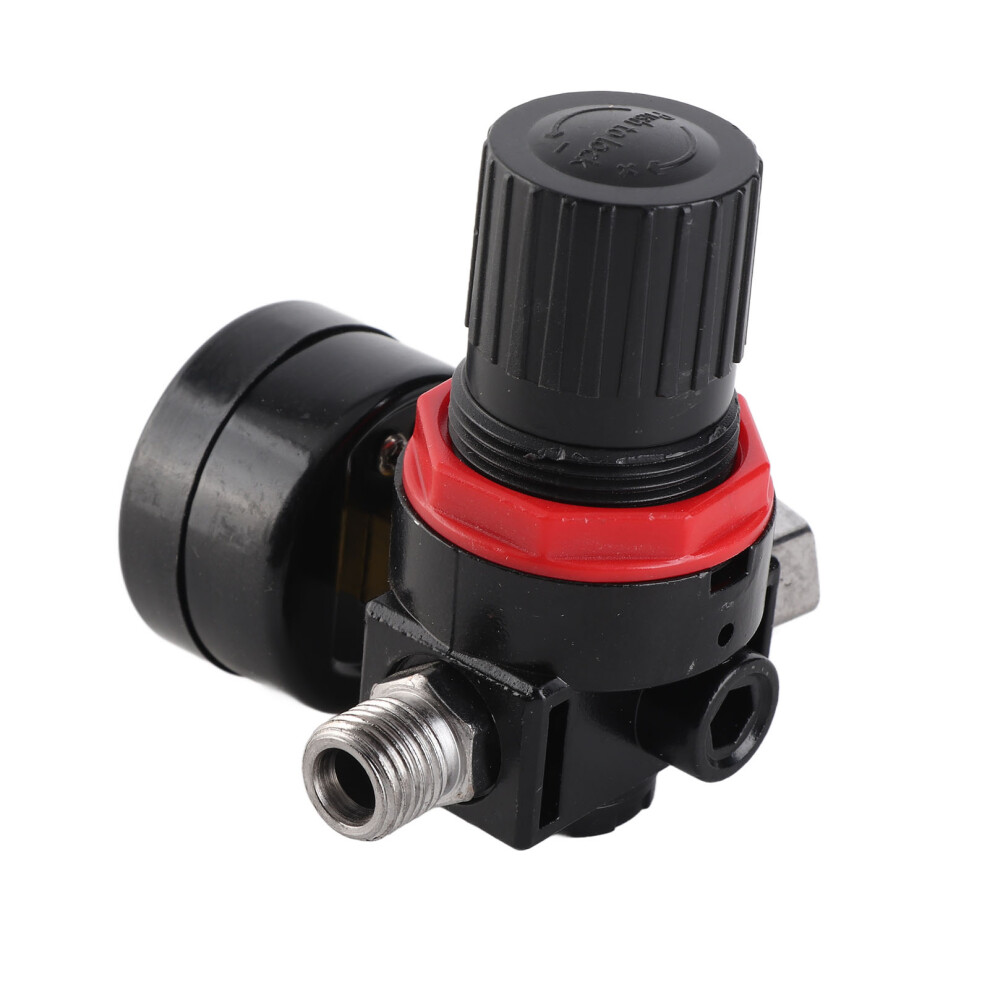 Hvlp Spray Air Regulator Pressure Gauge 1/4Inch Inline Air Filter Separator Adjustable Air Pressure Regulator Gauge 9391323927442