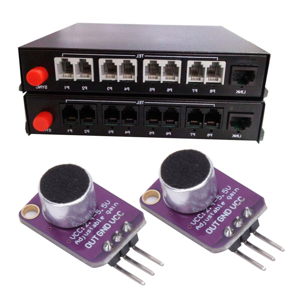 2Pcs Electret Microphone Amplifier Adjustable Max4466 Electrical Equipment Cma-4544Pf W 4931323927520