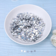 4000pcs 10mm PVC Star Table Confetti Sprinkles for Christmas Wedding Birthday Party DecorationSilver