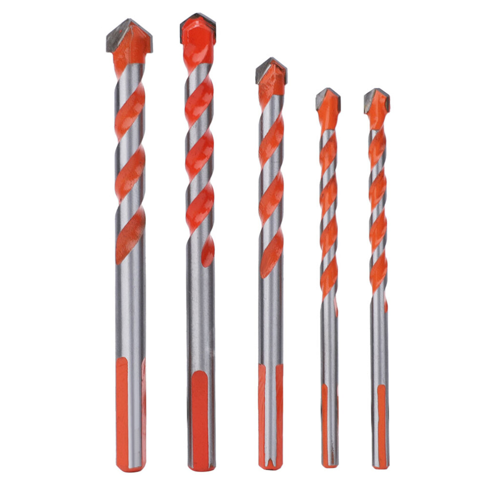 5Pcs Drill Bits High Wear Resistance Alloy Head Drilling Tool For Wood Wall Hole Opening 6-12Mm 5091323927858
