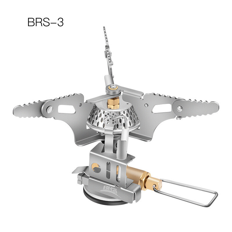 Réchaoud BRS-3000T 2700 W Ultra-léger 25 G - Alliage, Pliable 37x52 Mm, Flamme Rapide, économie 30%, Pour Camping Et Randonnée