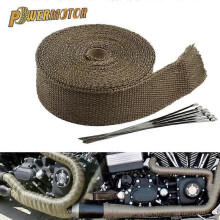 Motorcycle Exhaust Thermal Band 5cm 5M Heat Shrink Tape Car Muffler Fiber Optic Cable Ties Enduro Dirt