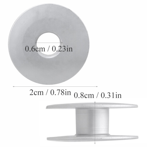 100Pcs Bobbin High Quality Aluminium Oxide Sewing Embroidery Machine Accessories