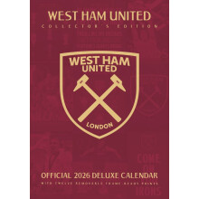 WEST HAM UNITED FC 2026 A3 DELUXE CALENDAR