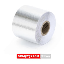 Gold 2'' Heat Shield Tape Air Intake Heat Insulation Shield Wrap Reflective Heat Barrier Self-Adhesive