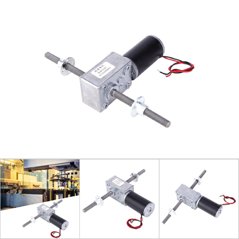 Worm Gear Motor Right And Left Hand Shaft Coaxial M8 Thread Speed Reduction 1280 Motor With Flangespeed Reduction Rate 670 4281323930410