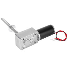 Motor High Torsion Copper Worm Gearbox with Double Ball Bearing for Electric Window 24VReduction Ratio 50