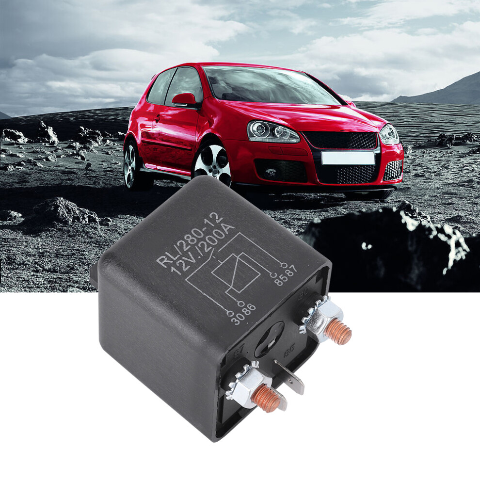 Wm686 Car Starter Relay 12V 4-Pin On/Off Relay Car Heavy Duty Starter Relay Rl180 200A 8701323931324