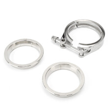 V-Band Clamp Flansch-Set 304 Edelstahl 3,0 Zoll / 76 mm Silber