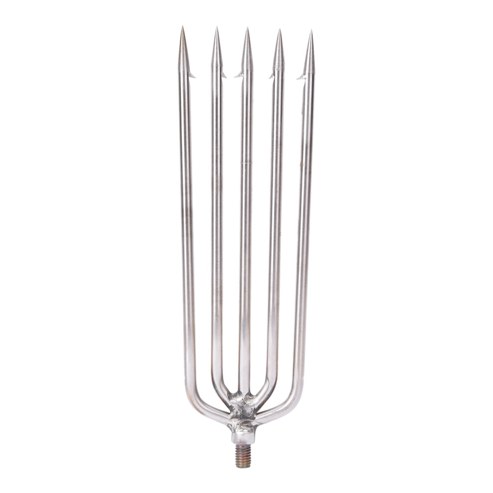 1 pcs Stainless Steel 5 Prongs Harpoon Gig Gaff Hook Barb Fish Spear for Outdoor Fishing Tackle