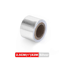 Gold 1'' Thermal Exhaust Tape Air Intake Heat Insulation Shield Wrap Reflective Heat Barrier Self-Adhesive