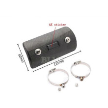 Motorcycle Exhaust Muffler Cover Carbon Fiber Color Protector Heat Shield Case TMAX530 CB400-15900