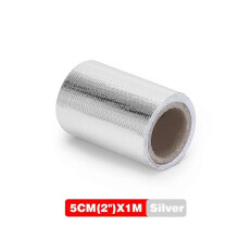 VR - 2" x1 2 5 10 Meter Aluminum Reinforced Adhesive Tape Supported Heat Shield Resistant Wrap Inlet