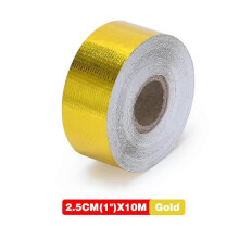 VR - 2" x1 2 5 10 Meter Aluminum Reinforced Adhesive Tape Supported Heat Shield Resistant Wrap Inlet