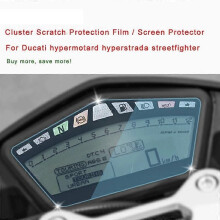 Motorcycle cluster anti scratch screen protector film for Ducati hypermotard hyperstrada streetfighter-8367