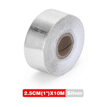 Gold 2'' Thermal Exhaust Tape Air Intake Heat Insulation Shield Wrap Reflective Heat Barrier Self-Adhesive