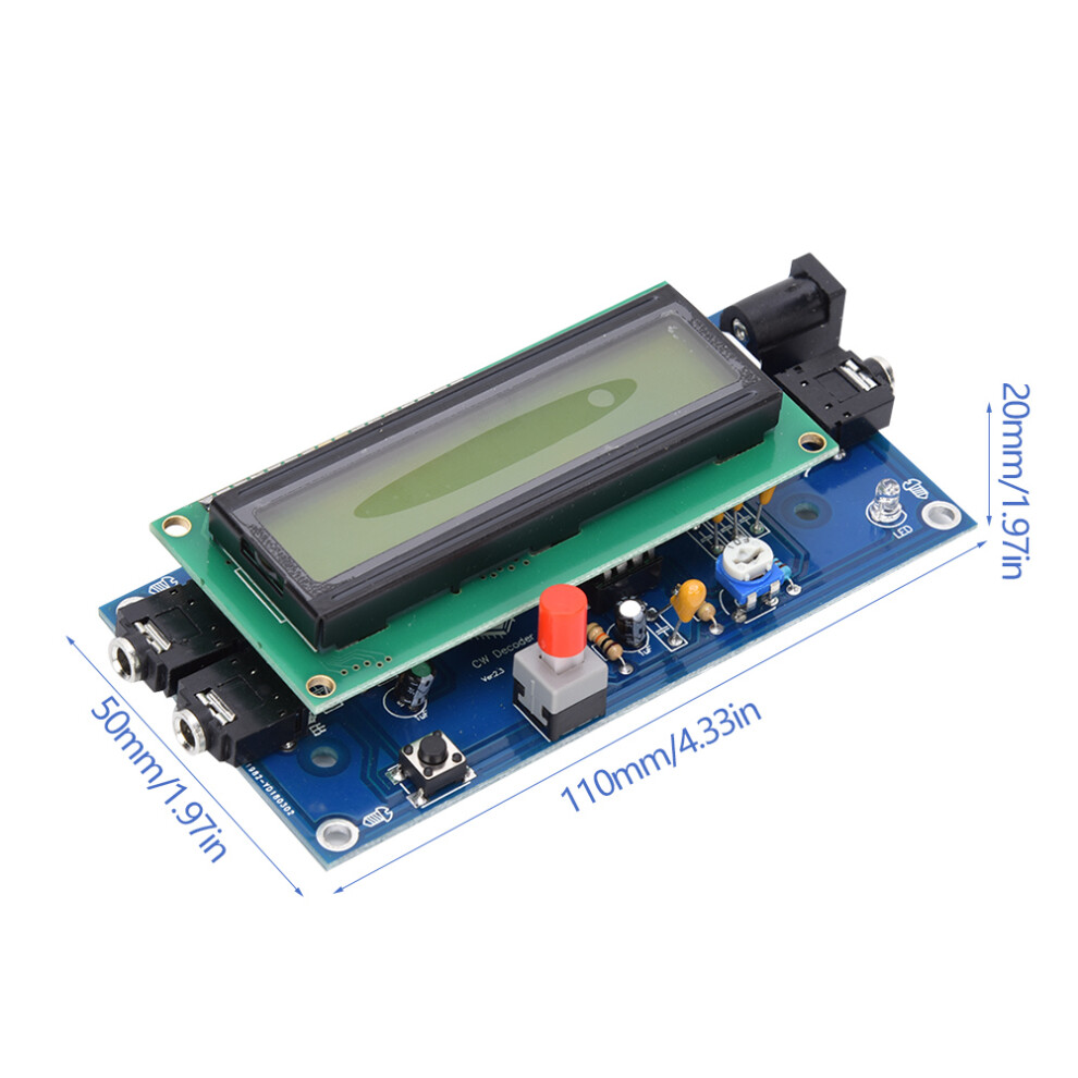 CW Decoder Morse Code Decoder Morse Code Reader Translator DC7-12V 500mA