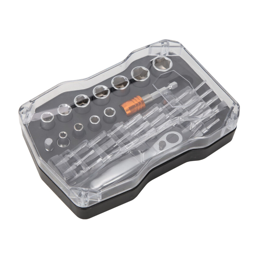 Mini Ratchet Wrench Kit Slot Star Cross Hex Screwdriver Bit Socket Kit For Multiple Works 8431323936714