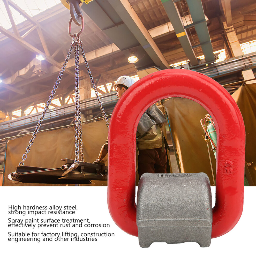 G80 Alloy Steel Forged D Ring Shackle High-Strength Lifting Ring Shackles(2T ) 5021323936611