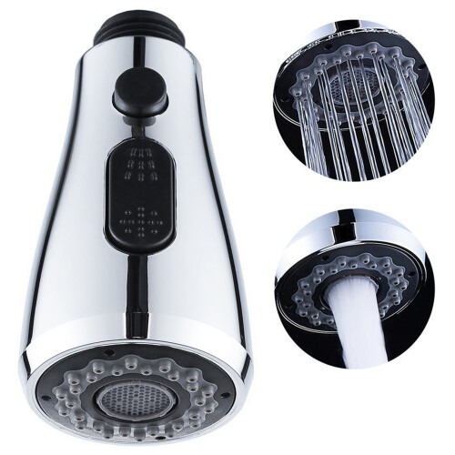 Faucet Spayer Head Sink 3 Functions Spray Head G1/2 Pull Out Spray Head Nozzle for Kitchen Faucet Pull Down Faucet Replacement Spray Head K 2