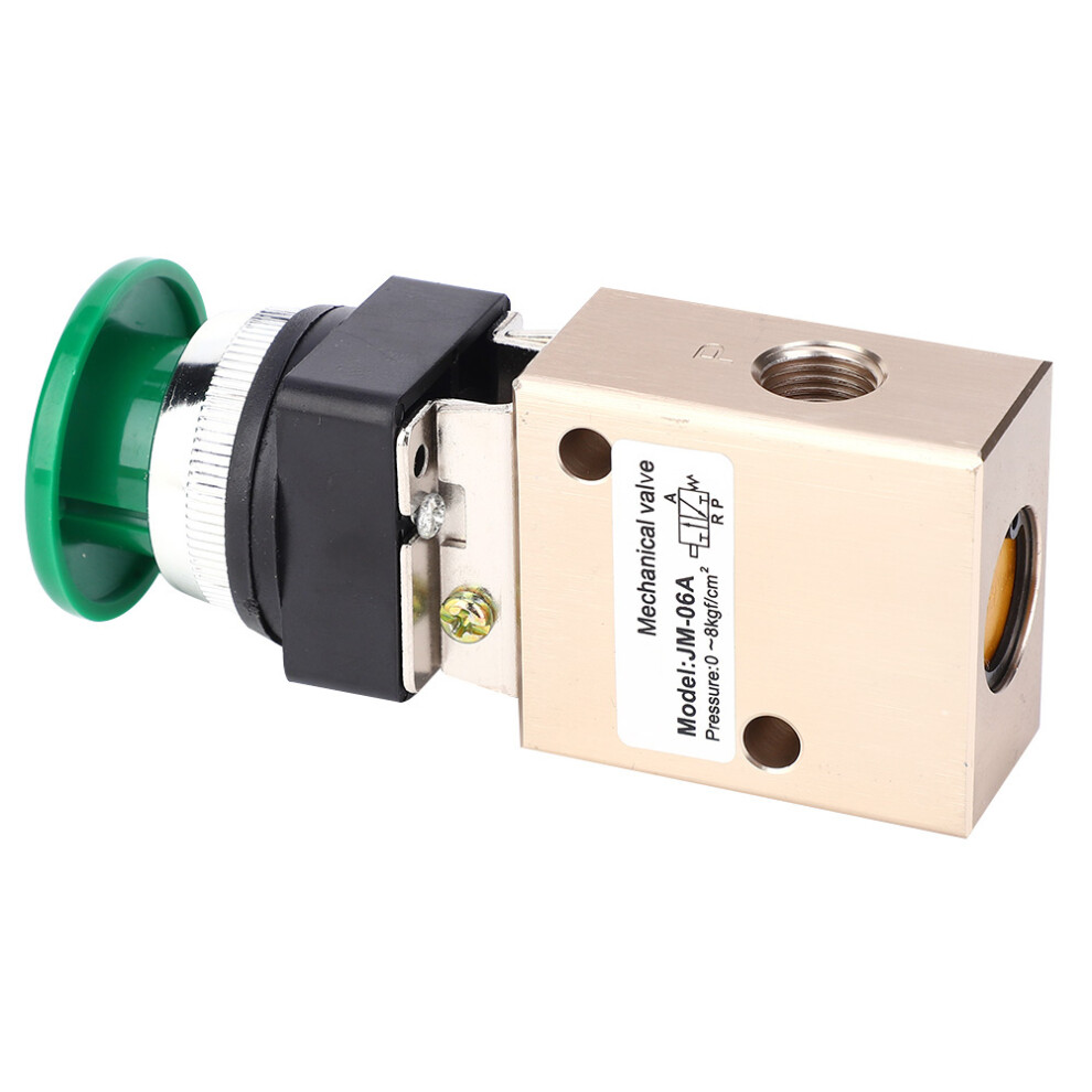 Jm-06A Pneumatic Mechanical Valve 2 Position 3 Way Spring Return Push Button Pt1/4In Valve 4621323938212
