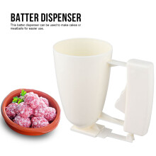 Handlicher Batterdispensierer & Fleischbällchenformer - 9 cm Becher, 14,5 cm Höhe