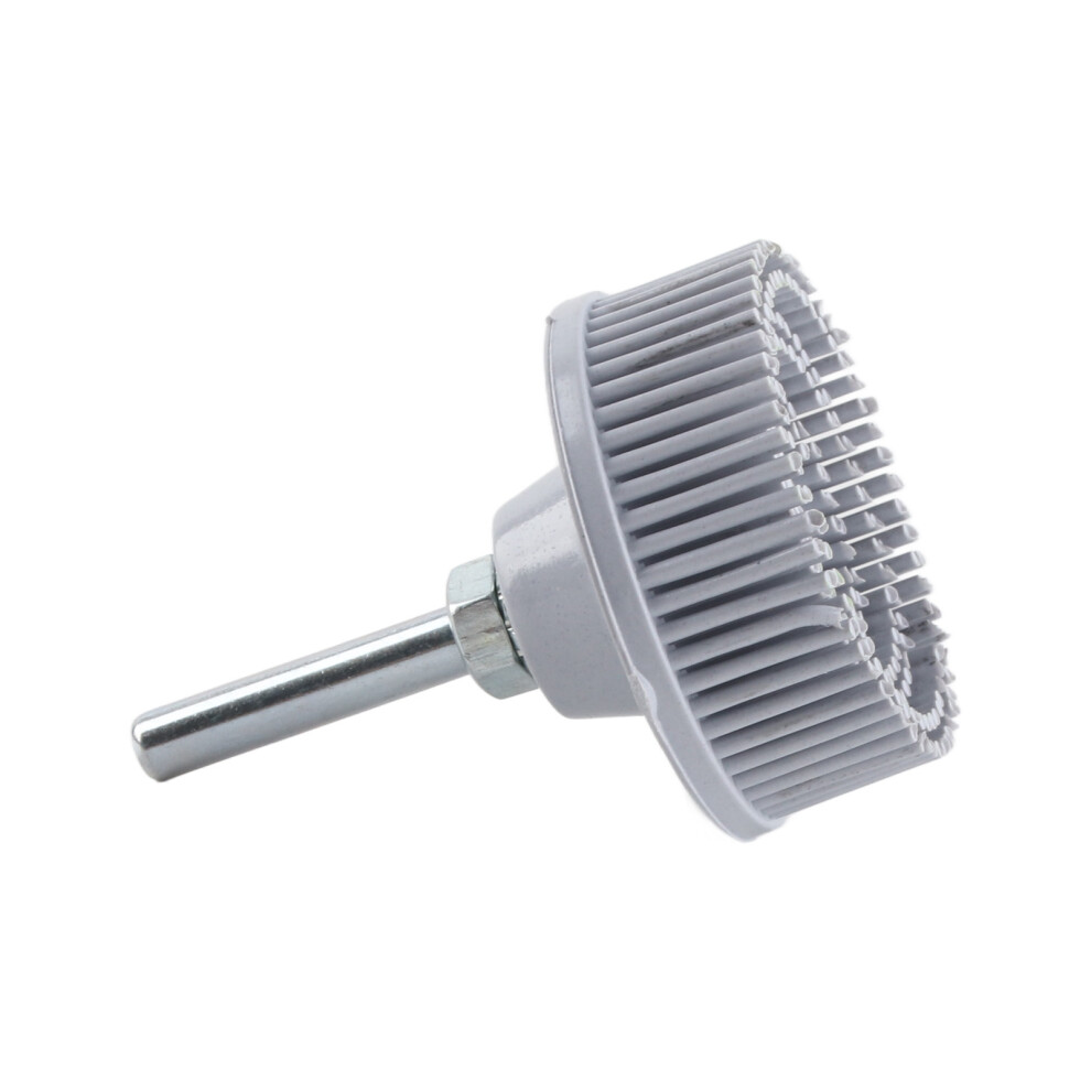 2 Inch Bristle Disc Emery Rubber Abrasive Brush Polishing Grinding Wheel For Burr Rust Removalwhite 9311323939139