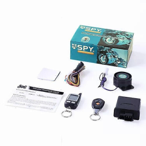 SPY 2 Way Remote Control Motorcycle Alarm Start Cyclone with Remote Start System-11171