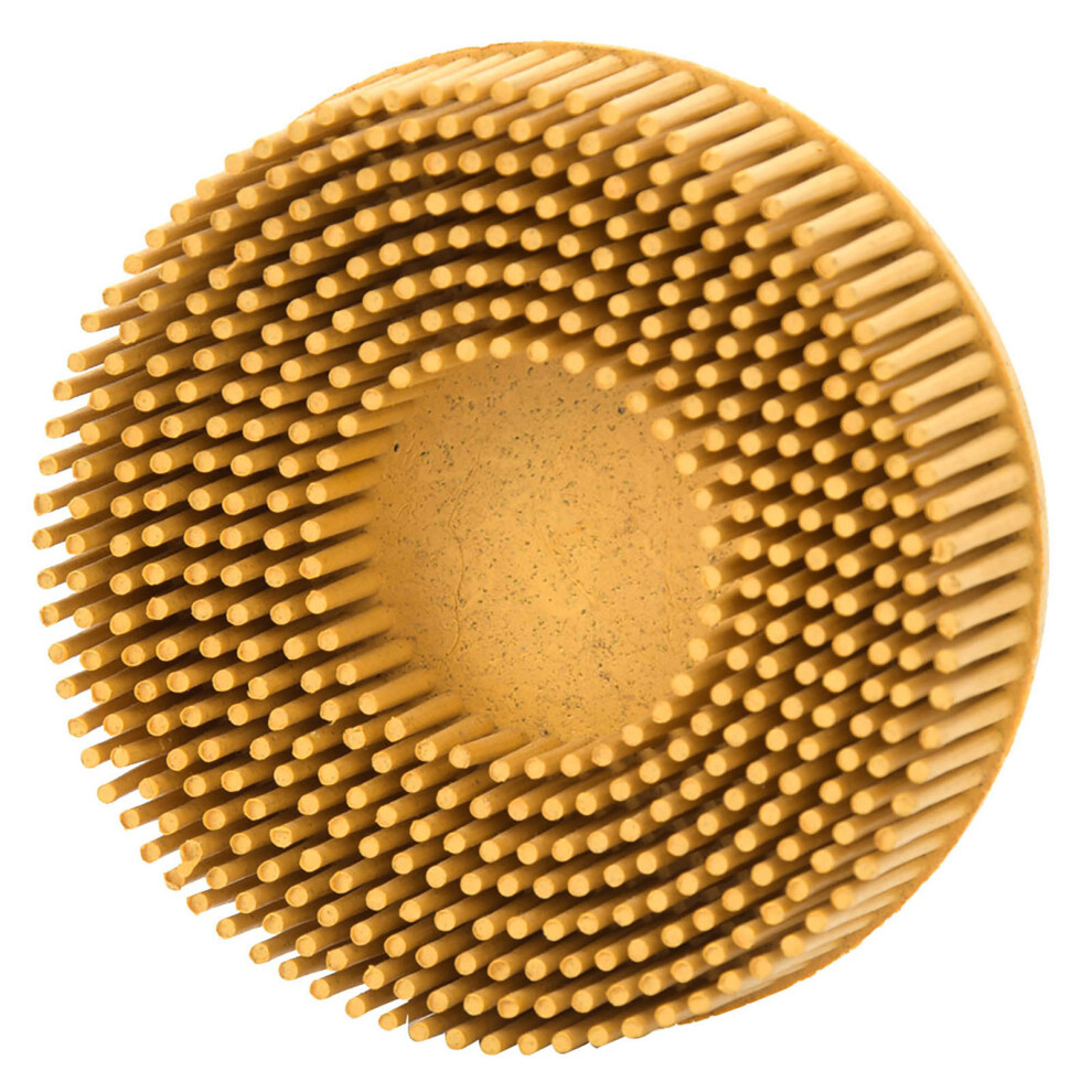 3 Inch Bristle Disc Emery Rubber Abrasive Brush Deburring Polishing Grinding Wheelyellow 9461323939636