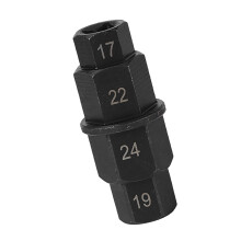 Motorcycle Tire Spindle Driver Wrench Repair Tool for 17mm 19mm 22mm 24mm Front Axle