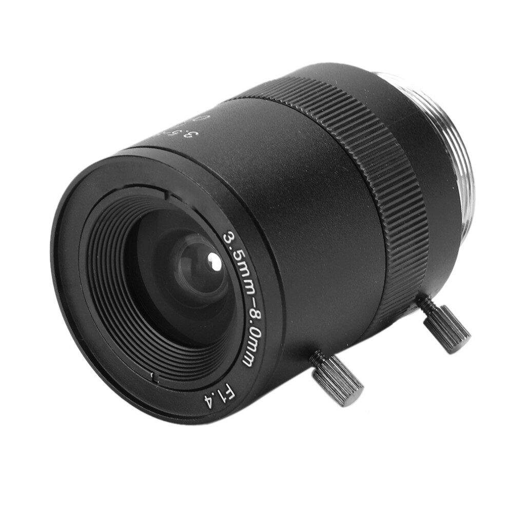 3.5-8Mm 720P Aluminum Alloy Cs- Mount F1.4 Cctv Camera Manual Aperture Lens Black 3601323940867