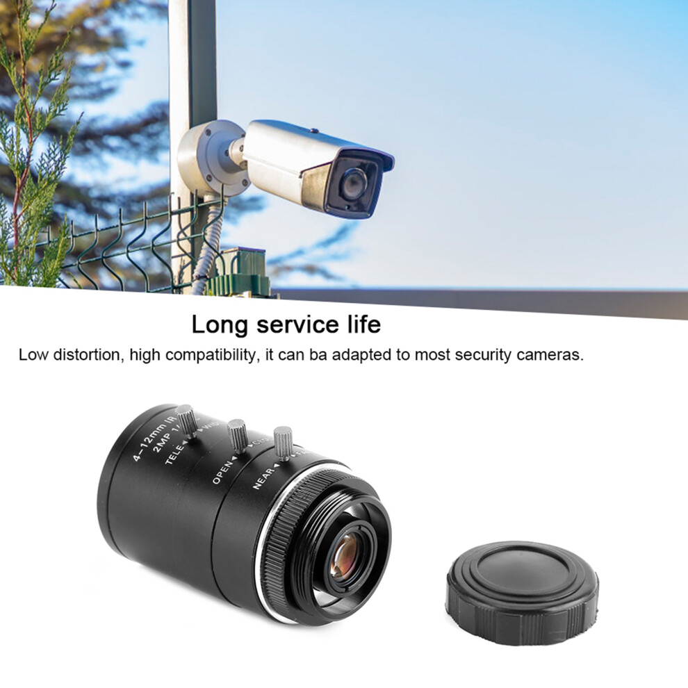Manual Aperture C-Mount Cctv Security Camera Zoom Lens 1080P 4-12Mm 7901323940918