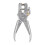 Multi Function Punch Pliers Silver 60# Steel Electroplated Eyelet Hole Punching Tool 5