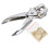 Multi Function Punch Pliers Silver 60# Steel Electroplated Eyelet Hole Punching Tool 2
