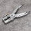 Multi Function Punch Pliers Silver 60# Steel Electroplated Eyelet Hole Punching Tool 7