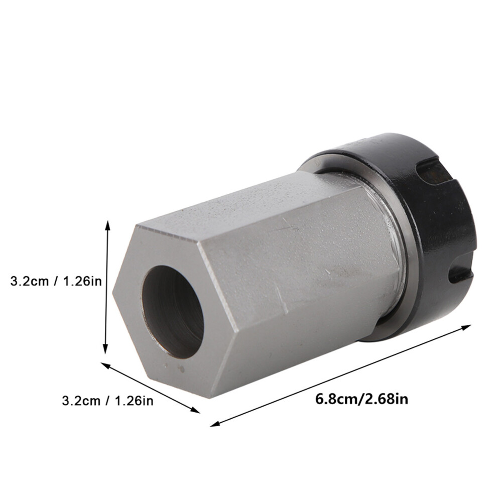 Hex Er25 Collet Chuck Block Tool Holder For Cnc Lathe Engraving Machine 4651323943695