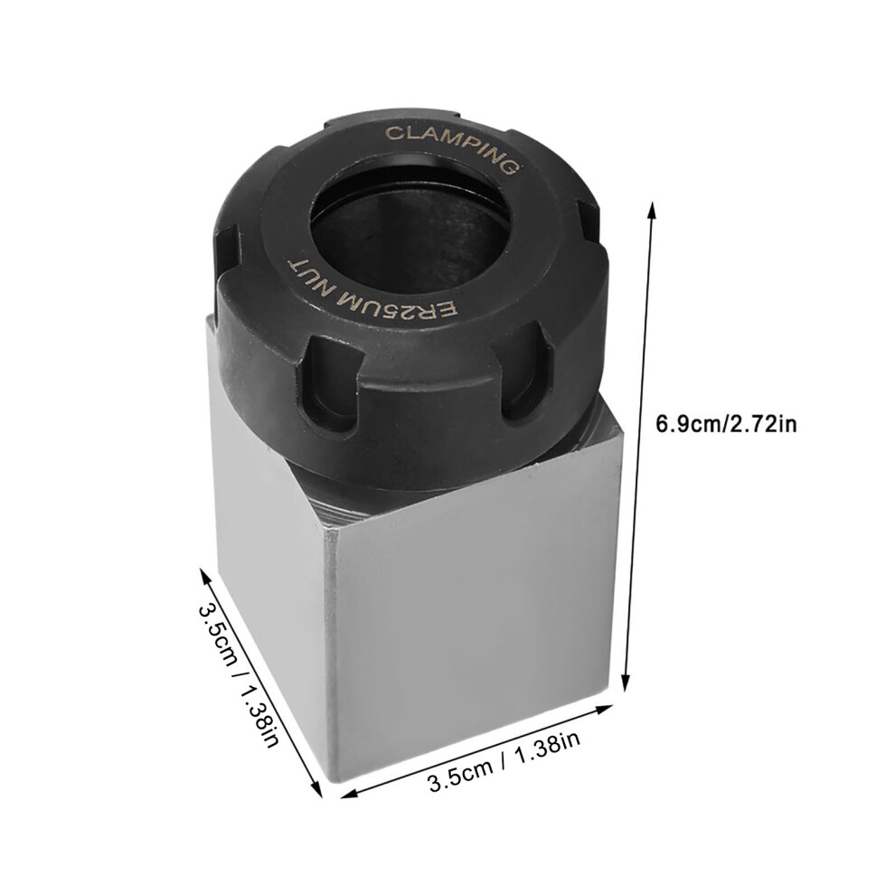 Er-25 Square Collet Chuck Block Holder 3900-5123 For Cnc Lathe Engraving Machine 6901323943712