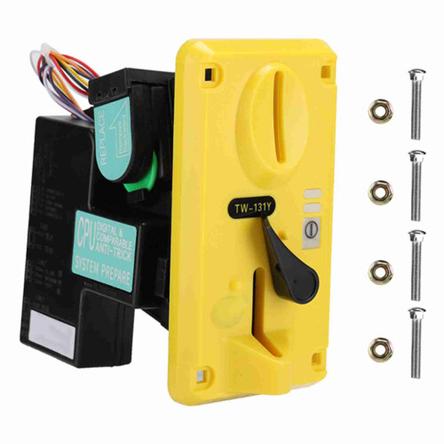 TW-131Y Game Machine CPU Comparison Coin Acceptor Collector Selector Device Yellow 1